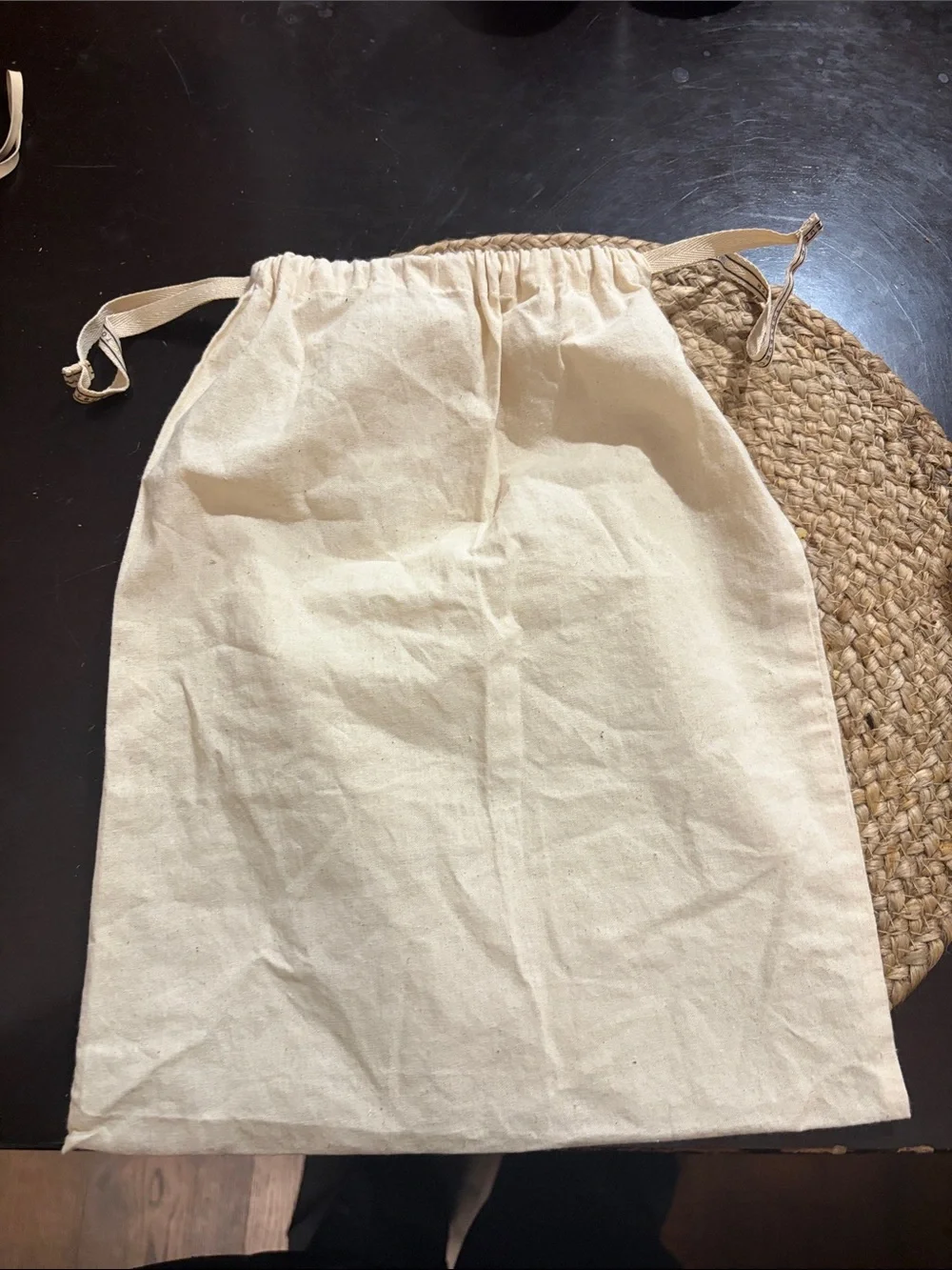 Tory Burch canvas dust bag with draw string